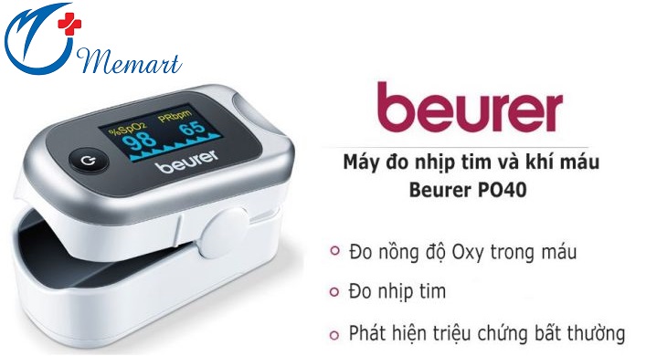 Máy đo nồng độ oxy và nhịp tim Beurer PO40