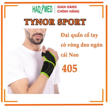 Đai quấn cổ tay có vòng đeo ngón cái Neo TYNOR Sport